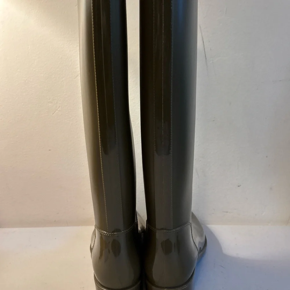Sam Edelman Rubber Rain Glossy Knee-High Boots - Picture 5 of 14